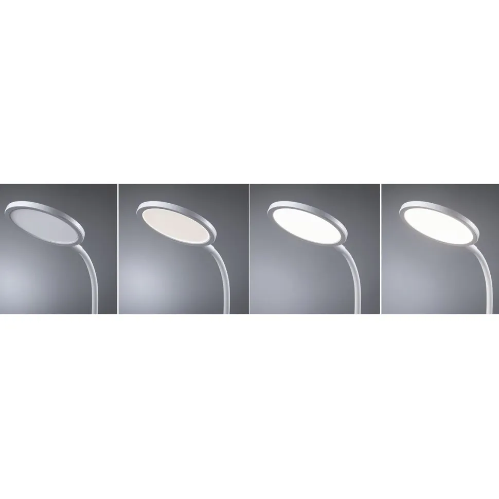 LED-työpöytävalaisin Paulmann Mejan, 60.4cm, 4000K, 1200lm, 15W, mattavalkoinen