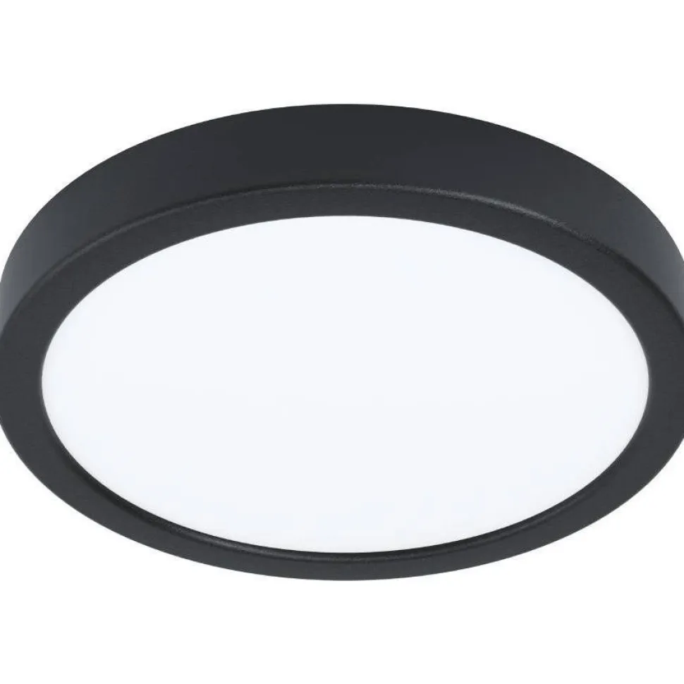 LED-ulkokattovalaisin Eglo Argolis 2, Ø28.5cm, musta