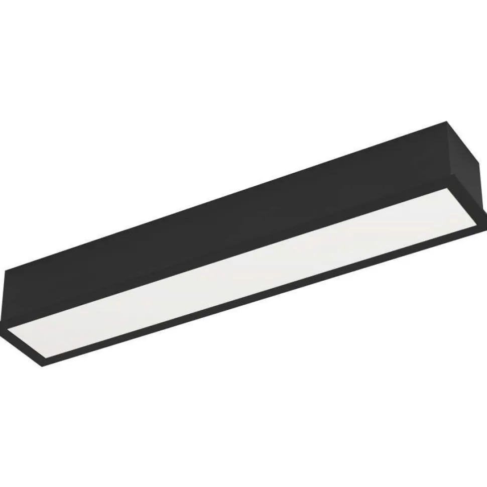 LED-ulkokattovalaisin Eglo Salitta, 40cm, musta/valkoinen, 9W