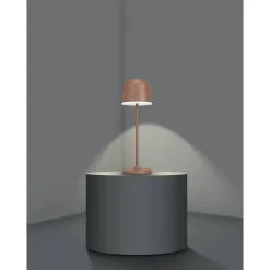 LED-ulkopöytävalaisin Eglo Mannera, ladattava, ruskea