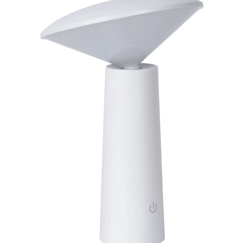 LED-ulkopöytävalaisin Lucide Jive, himmennettävä, 6500K, valkoinen