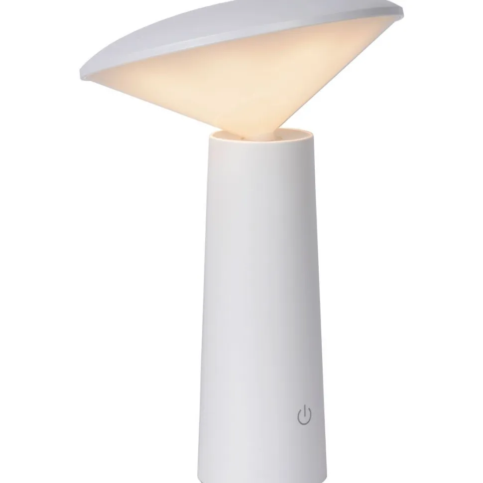 LED-ulkopöytävalaisin Lucide Jive, himmennettävä, 6500K, valkoinen