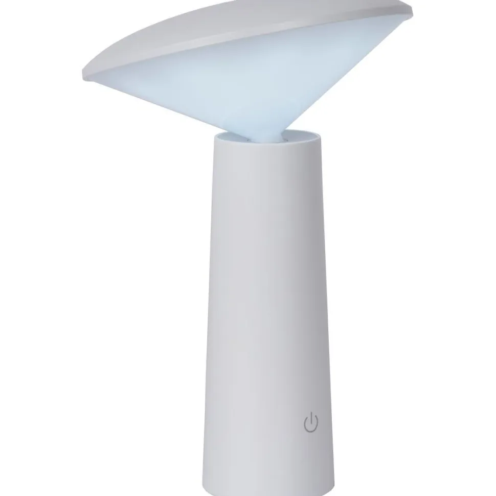 LED-ulkopöytävalaisin Lucide Jive, himmennettävä, 6500K, valkoinen