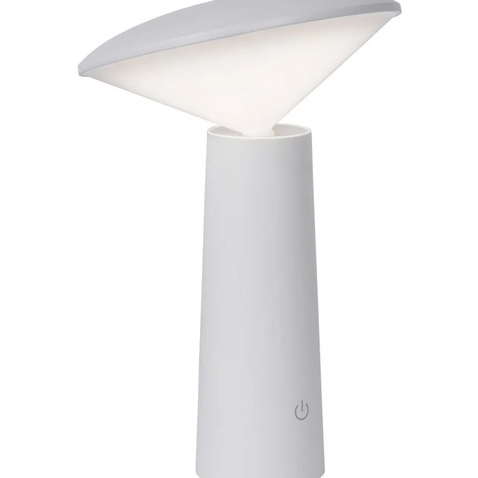 LED-ulkopöytävalaisin Lucide Jive, himmennettävä, 6500K, valkoinen