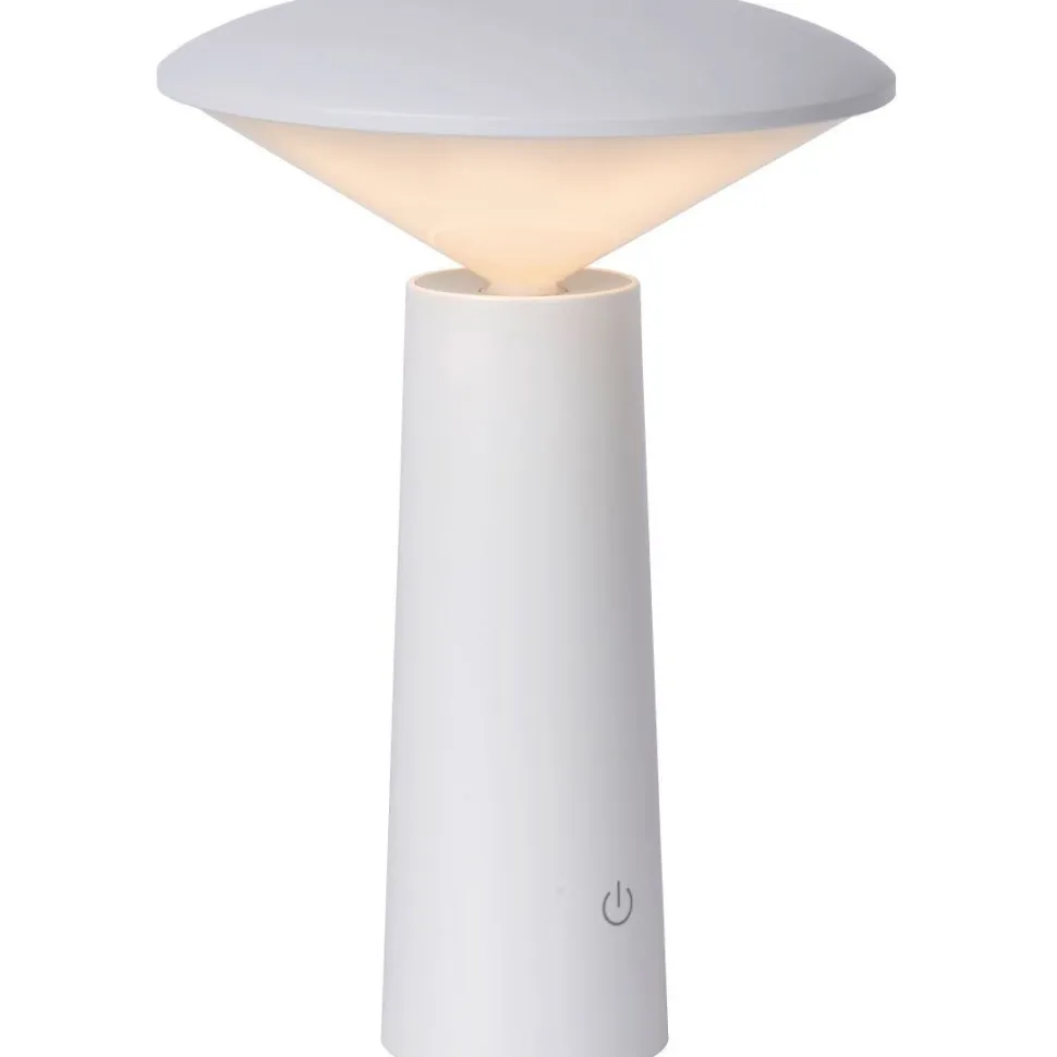 LED-ulkopöytävalaisin Lucide Jive, himmennettävä, 6500K, valkoinen