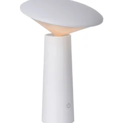 LED-ulkopöytävalaisin Lucide Jive, himmennettävä, 6500K, valkoinen