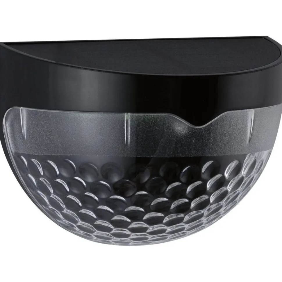LED-ulkoseinävalaisin aurinkokennolla Paulmann Mimmo, IP44, 6500K, musta