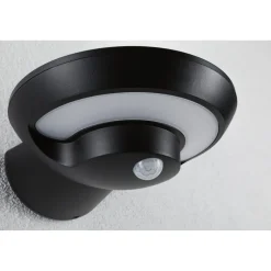 LED-ulkoseinävalaisin aurinkokennolla Paulmann Bordola, IP44, 3000K, hämärätunnistin, antrasiitti