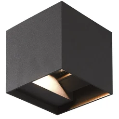LED-ulkoseinävalaisin FTLIGHT Iina 2x5W 4000K 570lm säädettävä keila musta