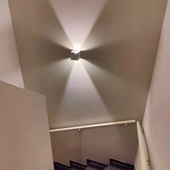 LED-ulkoseinävalaisin FTLIGHT Iina 2x5W 4000K 570lm säädettävä keila musta