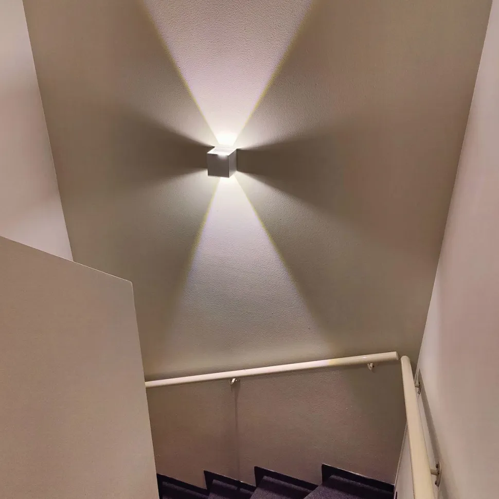 LED-ulkoseinävalaisin FTLIGHT Iina 2x5W 4000K 570lm säädettävä keila musta