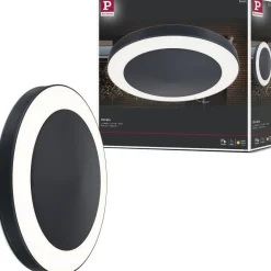 LED-ulkoseinävalaisin liike- ja hämärätunnistimella Paulmann Circula, Smart Home Zigbee 3.0, IP44, 32cm, antrasiitti