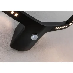 LED-ulkoseinävalaisin Paulmann Alara 375x270mm 3000K 10W 450lm hämäräohjattu liiketunnistin IR antrasiitti