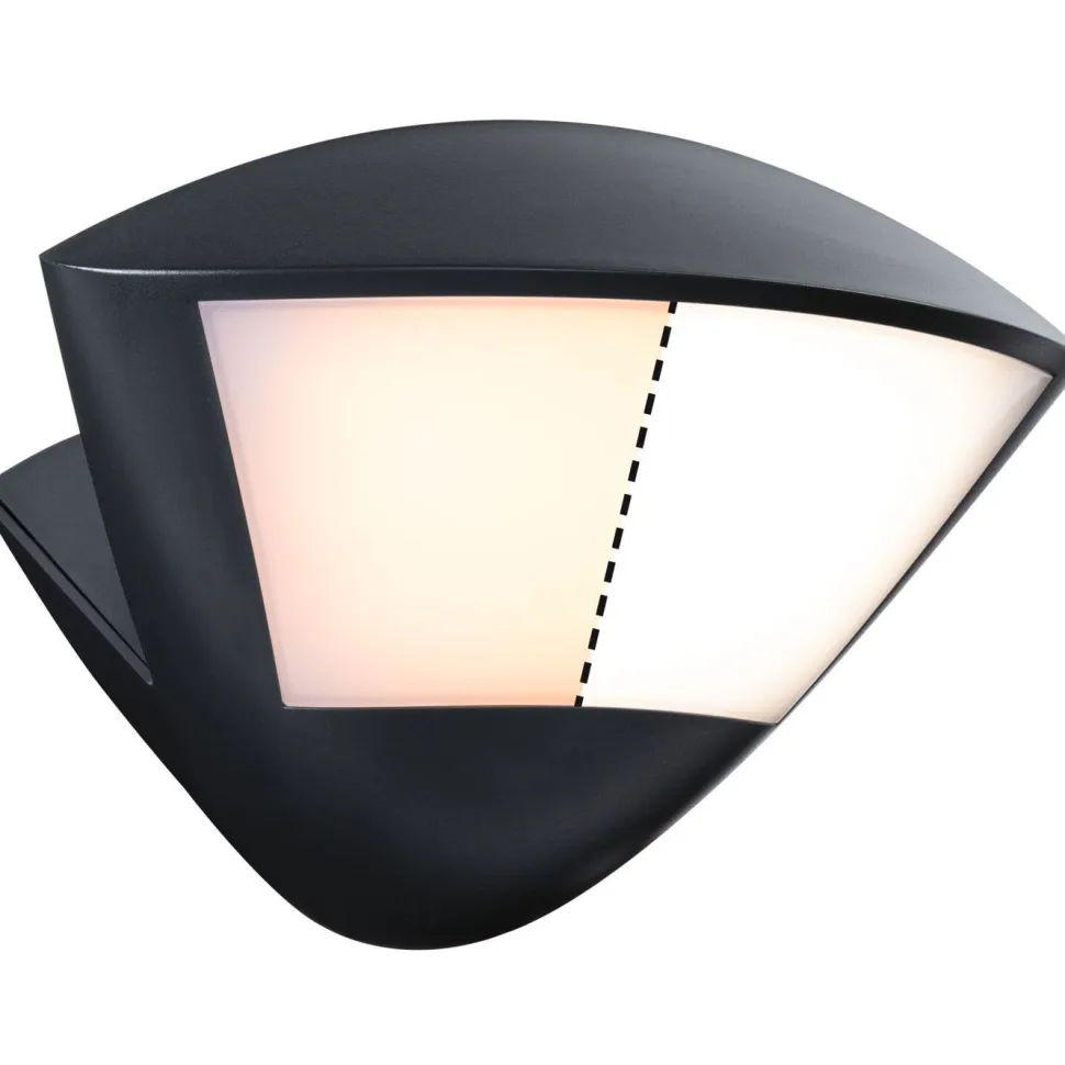 LED-ulkoseinävalaisin Paulmann Skyla Smart Home Zigbee 3.0 226x164mm 2200K-3000K 10W 840lm hämäräohjattu liiketunnistin IR antrasiitti