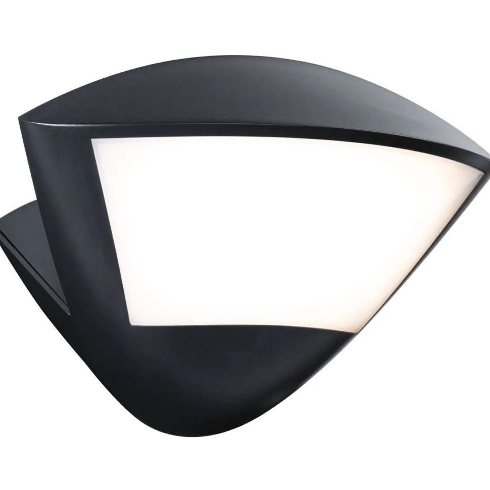 LED-ulkoseinävalaisin Paulmann Skyla Smart Home Zigbee 3.0 226x164mm 2200K-3000K 10W 840lm hämäräohjattu liiketunnistin IR antrasiitti