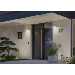 LED-ulkoseinävalaisin Paulmann Capera 231mm 3000K 8/1.2W 700lm hämäräohjattu liiketunnistin IR valkoinen
