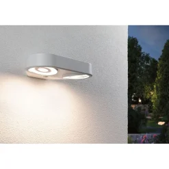 LED-ulkoseinävalaisin Paulmann Silma 2-osainen 280x176mm 3000K 2x5.5/2x0.7W 2x600lm hämäräohjattu liiketunnistin IR antrasiitti