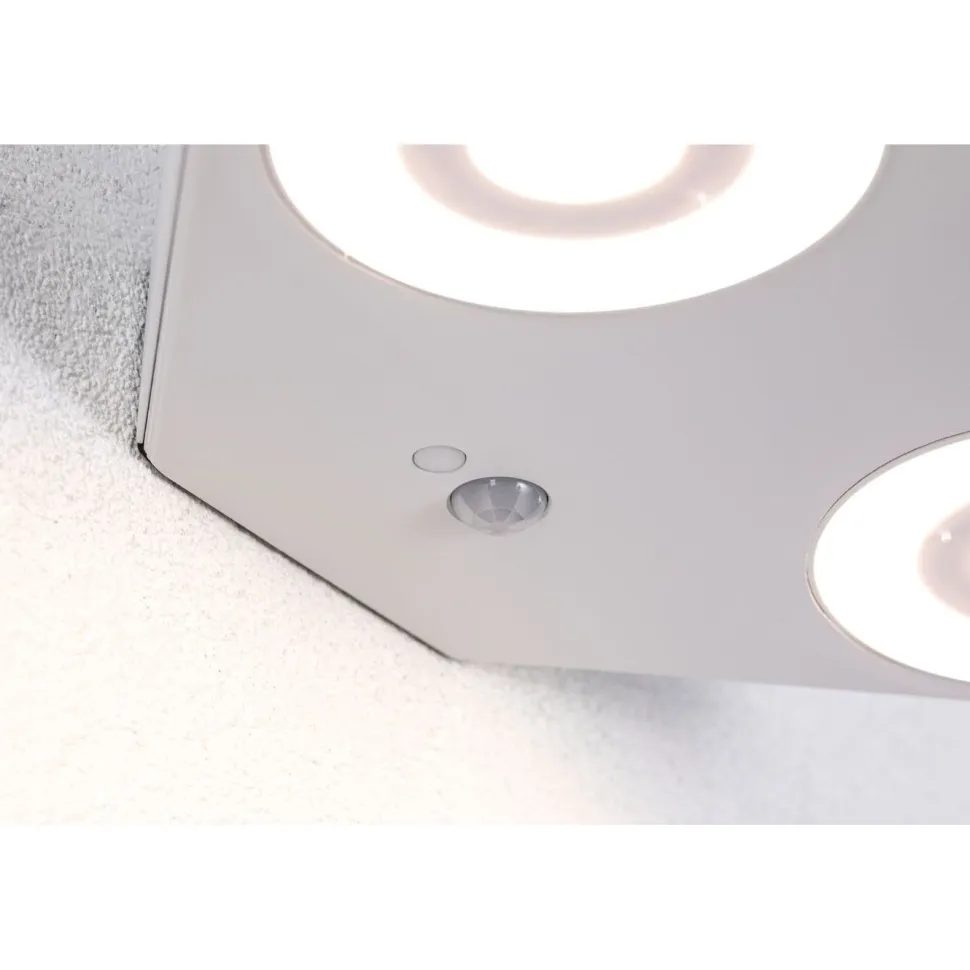 LED-ulkoseinävalaisin Paulmann Silma 2-osainen 280x176mm 3000K 2x5.5/2x0.7W 2x600lm hämäräohjattu liiketunnistin IR antrasiitti