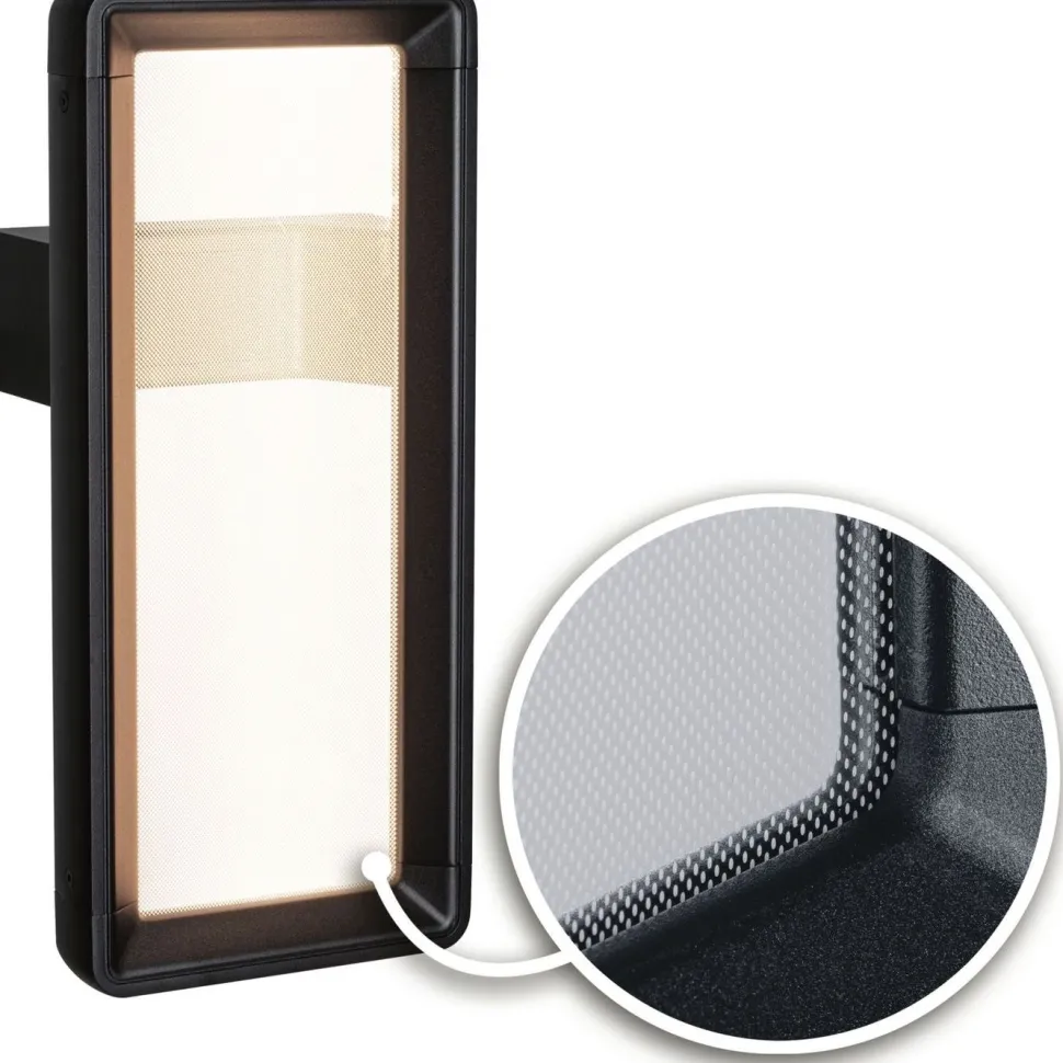LED-ulkoseinävalaisin Paulmann Reana 176x107mm 3000K 2x3W 2x130lm hämäräohjattu liiketunnistin HF antrasiitti