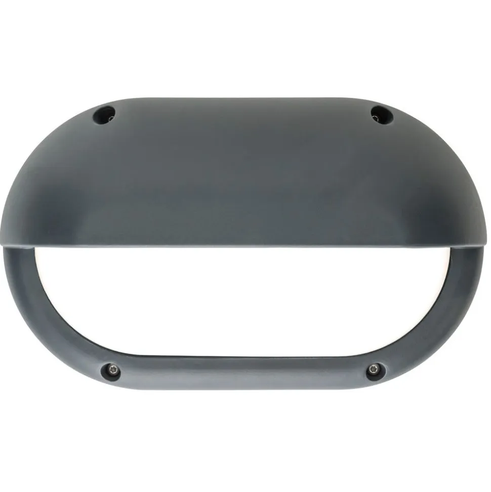 LED-ulkoseinävalaisin Airam Cestus Horizontal Eye max 100W E27 165x270x110 mm IP65 antrasiitti/opaali