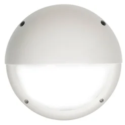 LED-ulkoseinävalaisin Airam Cestus Round Eye, 20W/840, Ø261x150mm, IP65, valkoinen/opaali