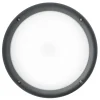LED-ulkoseinävalaisin Airam Cestus Round max 100W E27 Ø261x140 mm IP65 antrasiitti/opaali