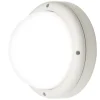 LED-ulkoseinävalaisin Airam Cestus Round max 100W E27 Ø261x140 mm IP65 valkoinen/opaali