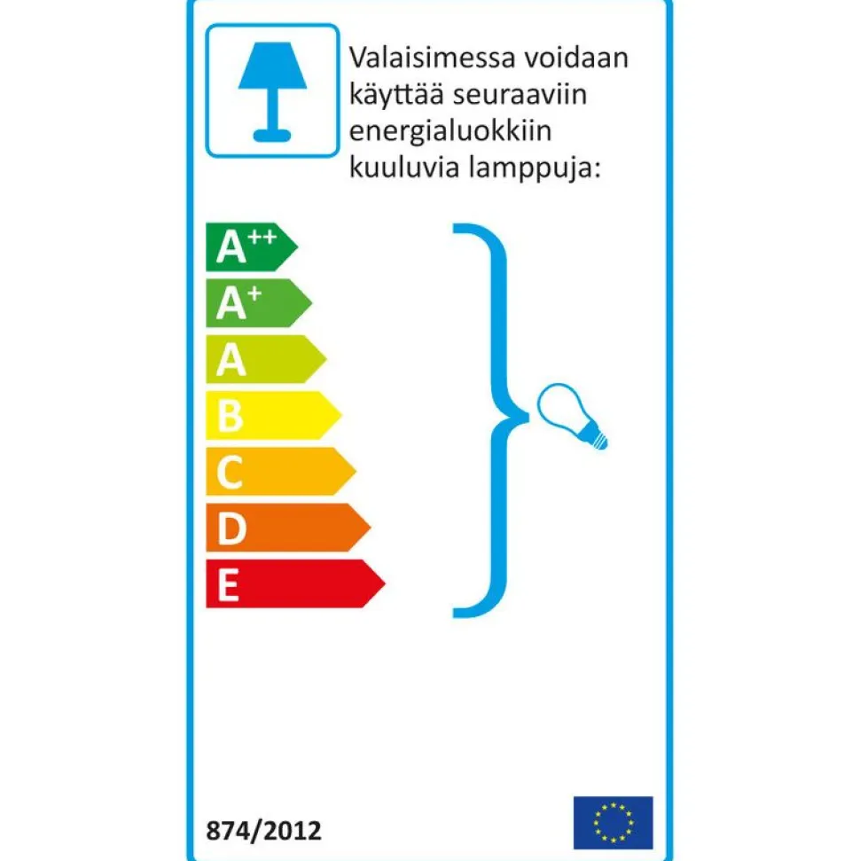 LED-ulkoseinävalaisin Airam Cestus Vertical Eye max 100W E27 270x165x110 mm IP65 valkoinen/opaali