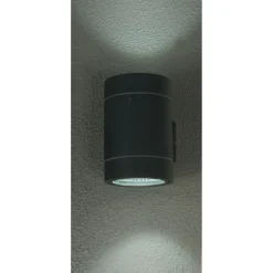 LED-ulkoseinävalaisin Aneta Lighting Cyklo alas-ylösvalo IP54 tummanharmaa