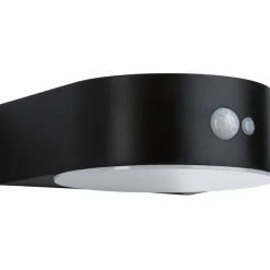 LED-ulkoseinävalaisin aurinkokennolla Paulmann Eileen, IP44, 2200K, liiketunnistin, musta