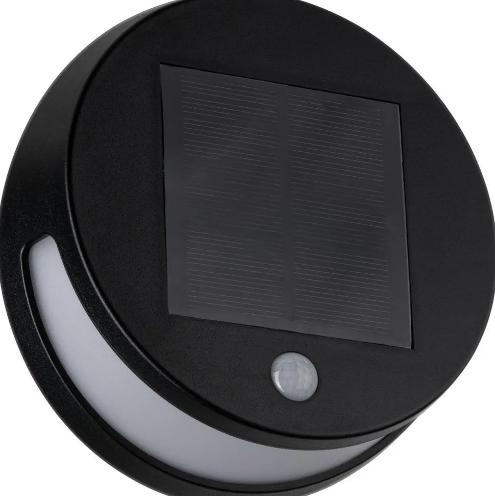 LED-ulkoseinävalaisin aurinkokennolla Paulmann Helena, IP44, 3000K, liiketunnistin, antrasiitti