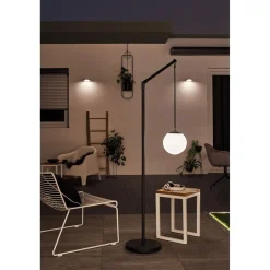 LED-ulkoseinävalaisin aurinkokennolla Paulmann Ryse, IP44, 3000K, liiketunnistin, antrasiitti