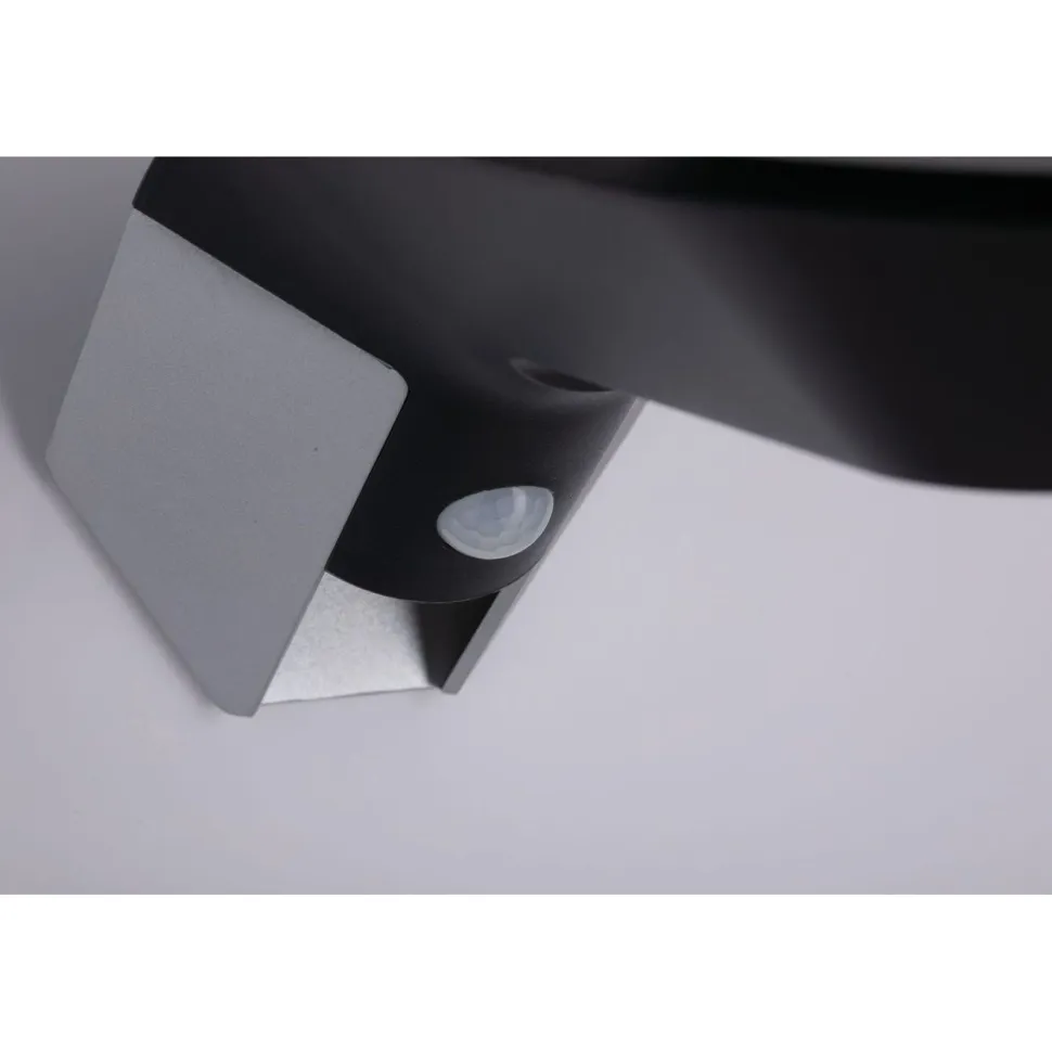 LED-ulkoseinävalaisin aurinkokennolla Paulmann Soley, IP44, 3000K, liiketunnistin, antrasiitti