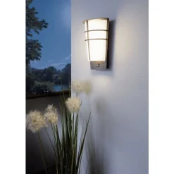 LED-ulkoseinävalaisin Eglo Breganzo liiketunnistimella antrasiitti