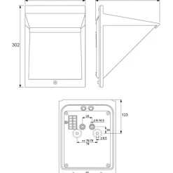 LED-ulkoseinävalaisin Ensto AVR8 eWay IP44 9W/830 valkoinen polykarbonaattikuvulla