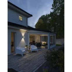 LED-ulkoseinävalaisin Konstsmide Cremona 82x128x172 mm säädettävä antrasiitinharmaa