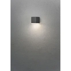 LED-ulkoseinävalaisin Konstsmide Monza 80x92x97 mm 6 W antrasiitinharmaa