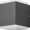 LED-ulkoseinävalaisin Konstsmide Monza 80x92x105 mm 2x6 W antrasiitinharmaa