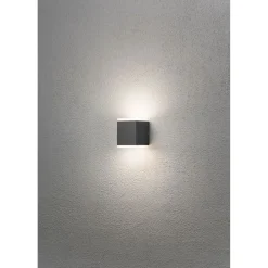 LED-ulkoseinävalaisin Konstsmide Monza 80x92x105 mm 2x6 W antrasiitinharmaa