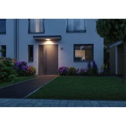 LED-ulkoseinävalaisin liike- ja hämärätunnistimella Paulmann Circula, Smart Home Zigbee 3.0, IP44, säädettävä värilämpötila, valkoinen