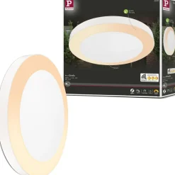 LED-ulkoseinävalaisin liike- ja hämärätunnistimella Paulmann Circula, Smart Home Zigbee 3.0, IP44, säädettävä värilämpötila, valkoinen