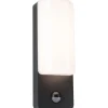 LED-ulkoseinävalaisin liiketunnistimella Paulmann Bonnie, IP44, 3000K, antrasiitti