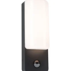 LED-ulkoseinävalaisin liiketunnistimella Paulmann Bonnie, IP44, 3000K, antrasiitti