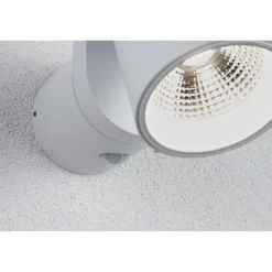 LED-ulkoseinävalaisin liiketunnistimella Paulmann Cuff, IP44, 3000K, korroosionkestävä, antrasiitti
