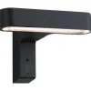 LED-ulkoseinävalaisin liiketunnistimella Paulmann Ito Horizontal, IP44, 3000K, antrasiitti