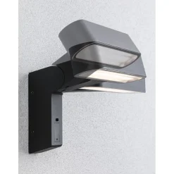 LED-ulkoseinävalaisin liiketunnistimella Paulmann Ito Horizontal, IP44, 3000K, antrasiitti
