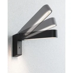 LED-ulkoseinävalaisin liiketunnistimella Paulmann Ito Vertical, IP44, 3000K, antrasiitti