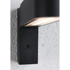 LED-ulkoseinävalaisin liiketunnistimella Paulmann Ito Vertical, IP44, 3000K, antrasiitti