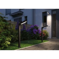 LED-ulkoseinävalaisin liiketunnistimella Paulmann Ito Vertical, IP44, 3000K, antrasiitti