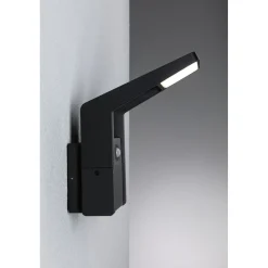 LED-ulkoseinävalaisin liiketunnistimella Paulmann Juntea, IP44, 3000K, antrasiitti